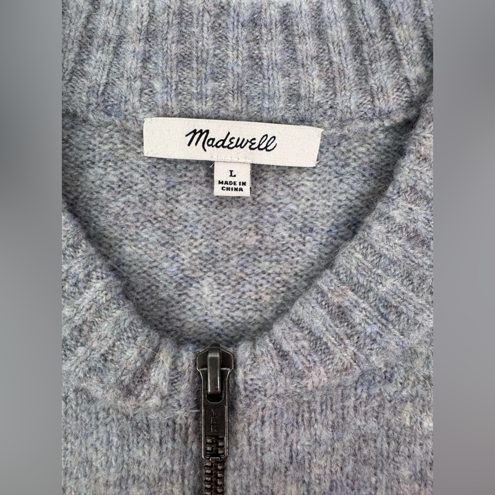 Madewell Light Gray Crew Neck Sweater Size Large - Picture 5 of 9
